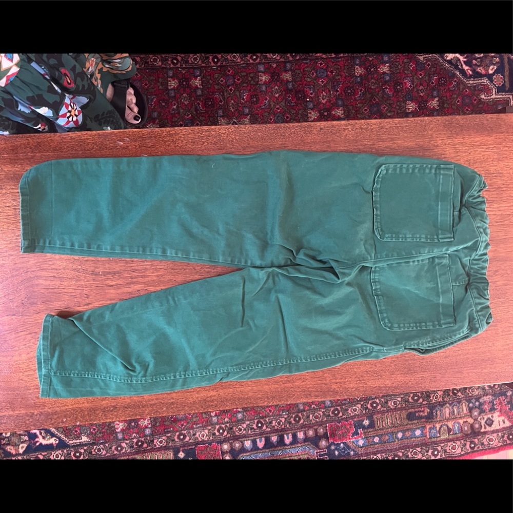 Rare! COS kids line boys pants size 8-10 years super soft green cotton